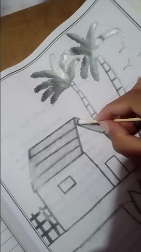 # Simple and easy farm house drawing 🏡