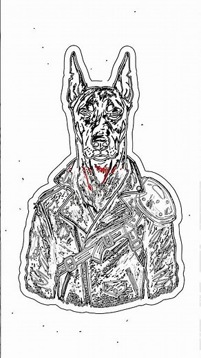Easy Biker Doberman Drawing! Step-by-Step Guide