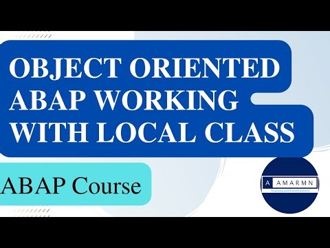 Object Oriented ABAP working with Local Class