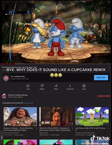 Cupcakke Remix: Smurf Dancing Meme and Mall Speaker
