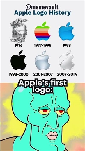 Apple logo history 🍎☠️💀