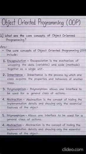 What is OOPs concept #python #pythonanddjangofullstackwebdeveloper #python #java