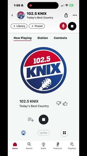 KNIX-FM Station ID March 28 2026