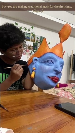 Majuli traditional mask making|Assam|India. …Part-2