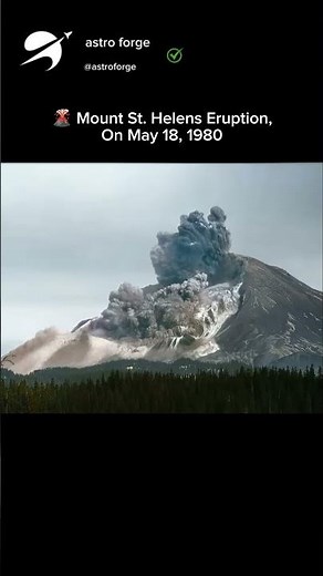 🌋 Footage of the Mount St. Helens Eruption, May 18, 1980.