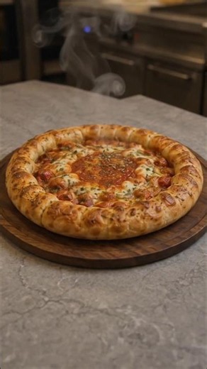🌋🧀 Pizza Volcano! The Most Satisfying Cheesy Stuffed-Crust Pizza 🍕🔥