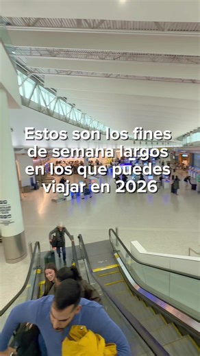✈️ Estos son los 10 fines de semana largos en los que puedes viajar en 2026 🙌🏾✈️😍 Si vives en Estados Unidos o Puerto Rico, estos feriados caen en viernes o lunes, lo que te permite hacer puentes perfectos. Con solo 1 día libre, muchos se convierten en hasta 4 o 5 días de viaje 🧳🔥 📅 Fines de semana largos 2026 (viernes a lunes): 1️⃣ 16–19 de enero – Martin Luther King Jr. Day 2️⃣ 13–16 de febrero – Presidents’ Day / Día de los Próceres 3️⃣ 27 de marzo al 7 de abril – Semana Santa (PR) 4️⃣ 