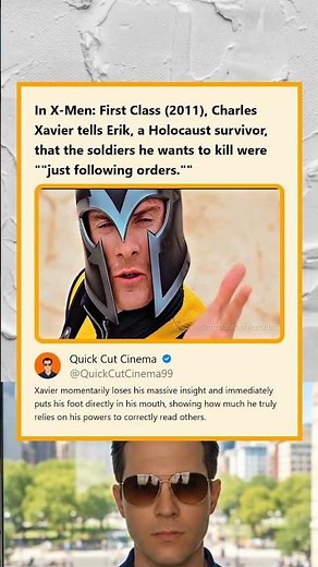 X-Men First Class 2011 Xavier Makes Insensitive Comment to Holocaust Survivor Erik