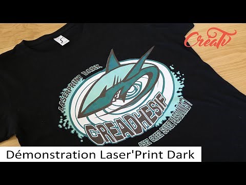 Créa'TV - Laser'Print Dark Printable Flex Demonstration