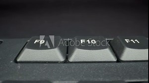 The Function buttons on top of the keyboard and pressing the F9 key
