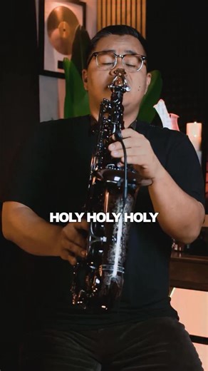 Holy Holy Holy 🎷 Lyrics: Holy, holy, holy! Lord God Almighty Early in the morning Our song shall rise to Thee Holy, holy, holy! Merciful and mighty God in three persons Blessed Trinity! #holyholyholy #sax #instrumental #hymn | Uriel Vega