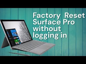 Factory reset a Surface Pro without logging in. ‪@SmallSmallTips‬