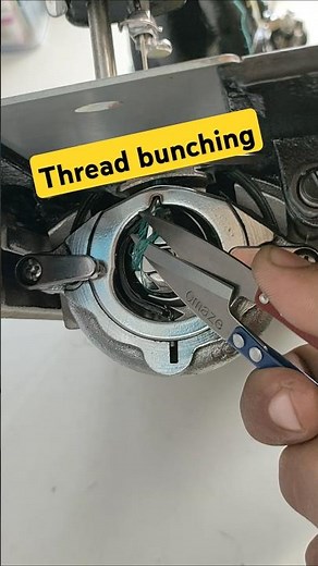 Thread bunching. #sewingworld #sewing #sewinghacks #sewingmachine #sewingmachineproblems