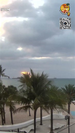 🌅 Sunrise Cam – Fort Lauderdale Beach ⏱ 50s Time-Lapse April 16, 2026 #Shorts