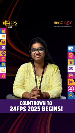 Get ready, creators, the countdown to 24FPS Creators Fest 2025 has officially begun! ⚡🎬 The biggest celebration of creativity, tech and talent is landing on 19th December at Jio World Center, Mumbai. Packed with industry sessions, gaming zones, masterclasses, screenings, panels and nonstop creative chaos. 💥 One day to go for registrations! Your moment. Your stage. Your spotlight. Let’s create, connect and go full power mode at 24FPS 2025! #24FPS2025 #MAAC24FPS #CreatorsFest #CreativeShowdown #
