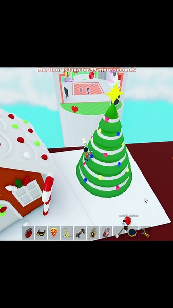 I can't get on the roof in Roblox The Floor Is LAVA!