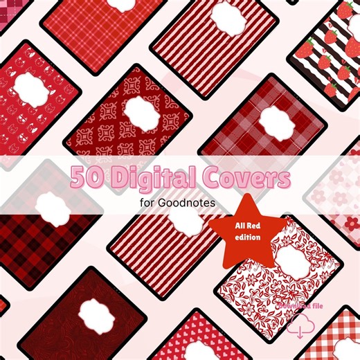 50 Digital Notebook Covers, Goodnotes Cover, Notability Cover, Digital Planner Cover - Etsy
