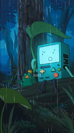 BMO sings Rises the Moon #adventuretime #bmo #2danimation