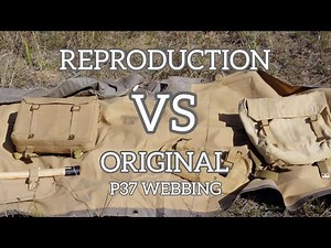Reproduction vs Original P37 webbing