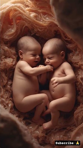 Twin Baby Movement Inside Mom’s Belly 🤰✨ #pregnancy #babyinwomb #shorts