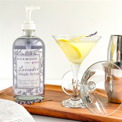 Lavender Simple Syrup for Cocktails and Coffee | Real Culinary Lavender | Lattes Lemonade Mocktails | 8 Oz 16 Oz 64 Oz - Etsy