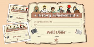 History Achievement Certificate