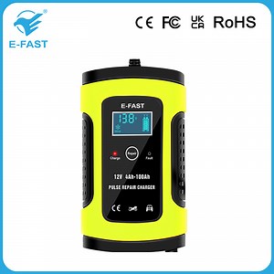 [Hot Item] E-Fast Zyx-J10 Portable AGM Solar Battery Charger 12V 6A Intelligent Pulse Charger