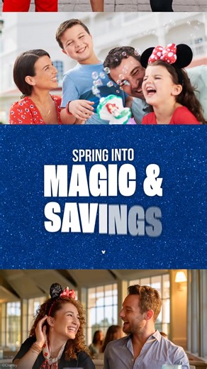 Spring into Magic & save up to $250 per night on a 4-night/4-day Room & Ticket Package at select Disney Resort hotels! | Walt Disney World