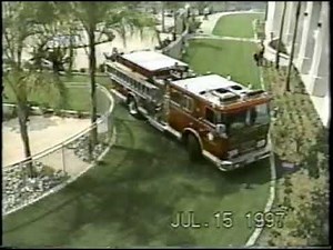 Netlon Reflex Mesh Elements - Fire Department demonstration - Carlsbad, CA.