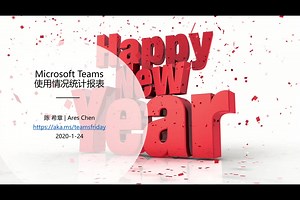 Teams Friday 第三讲 Microsoft Teams 使用情况统计报表 讲师：Ares Chen