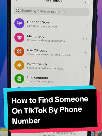 How to Find Someone On TikTok By Phone Number | Find TikTok Accounts In your Contacts List #TikTokTips #FindFriends #PhoneNumber #HiddenFeatures #TechTok