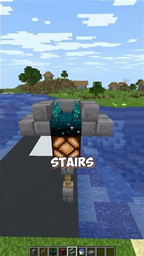 AUTOMATIC STREET LIGHTS IN MINECRAFT 💀 #shorts