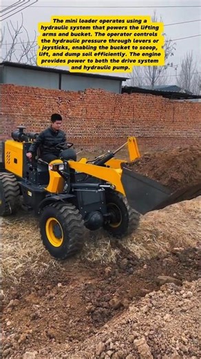 Mini Front Loader Machine | Powerful Soil Loading and Transport Equipment | Educational Video