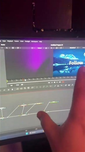Liquid Glass Buttons în DaVinci Resolve Fusion UI Tutorial