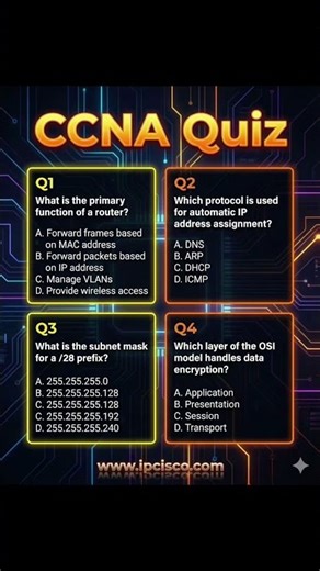 CCNA Practice Question!!✨✨