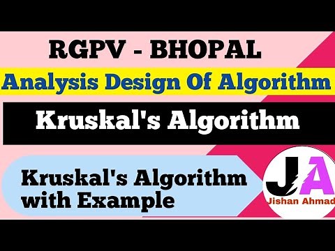 Kruskal's Algorithm | ADA | Lec 11