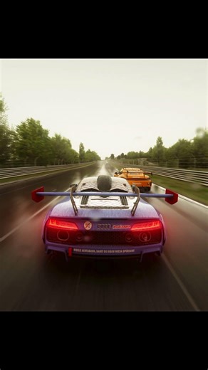 Intense Race in the Rain