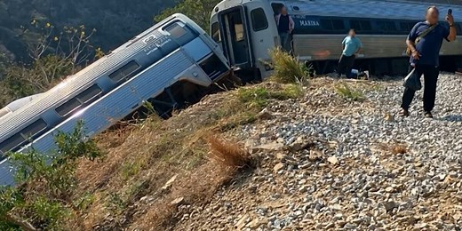 Train derails in southern Mexico, killing at least 13 and injuring nearly 100