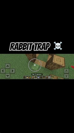 I am Minecraft player I made rabbit trap #YouTube short video #tutorial #ekmotahathig #gaming