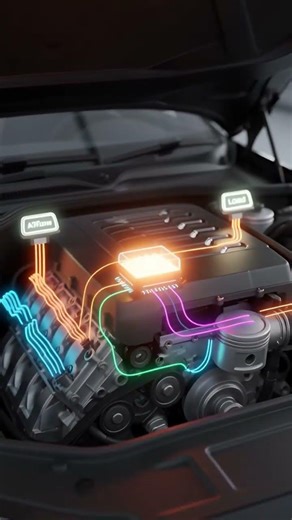 How Does an Engine Automatically Adjust Idle RPM? 🧠🔧 #EngineRPM #AutoTechnology #CarScience