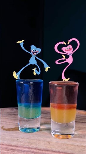 Poppy Playtime Shots 🩵 #recipe #shorts #poppyplaytime