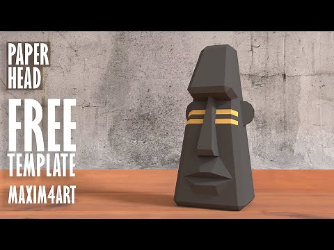 How to make a paper head. DIY papercraft