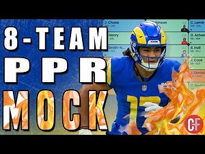 8 Team PPR Mock Draft | Fantasy Football Draft Strategies 2025
