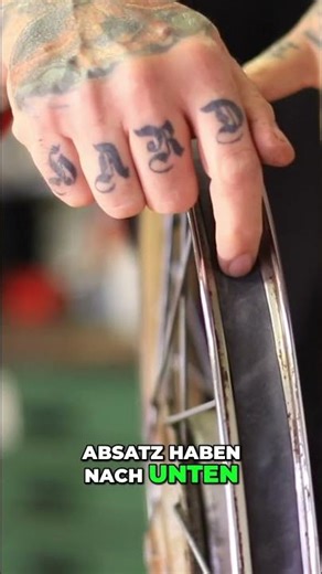 Reifenmontage-Profi: Tiefbettfelge & Mantel-Trick #shorts