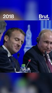 Brut. | ⏪️ Quand Emmanuel Macron et Vladimir Poutine parlaient de la sécurité en Europe. C’était le 25 mai 2018 au Forum économique de... | Instagram