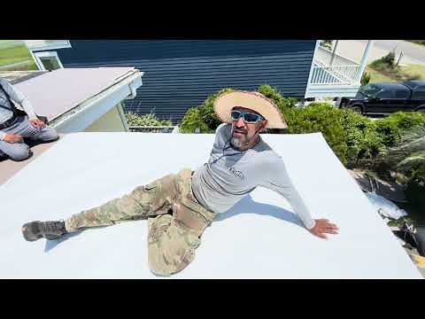 Installing TPO roof on a low slope