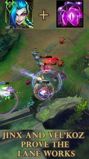 JINX + VEL’KOZ BOT WORKS — CLEAN DOUBLE OFF PURE AUTO SPACING | League of Legends #LoL #Jinx #Velkoz