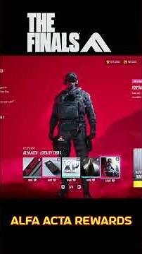 The Finals Season 6 Alfa Acta Sponsorship Rewards!