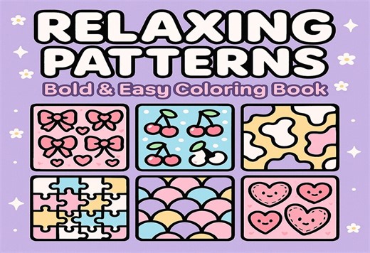Relaxing Patterns Printable Coloring Pages – 20 Calm Abstract & Geometric Line Art Designs - Etsy