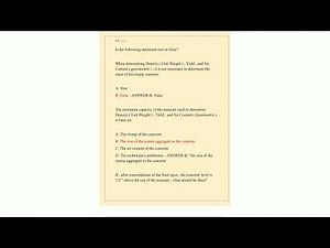 Aci Concrete Field Testing Grade I Practice Exam Newest 2025 Actual Exam Complete 150 Questions And